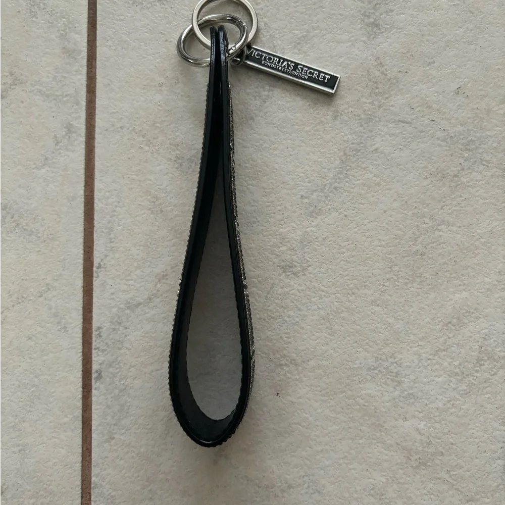 Victoria's Secret Black and Silver Keychain - Picture 2 of 4